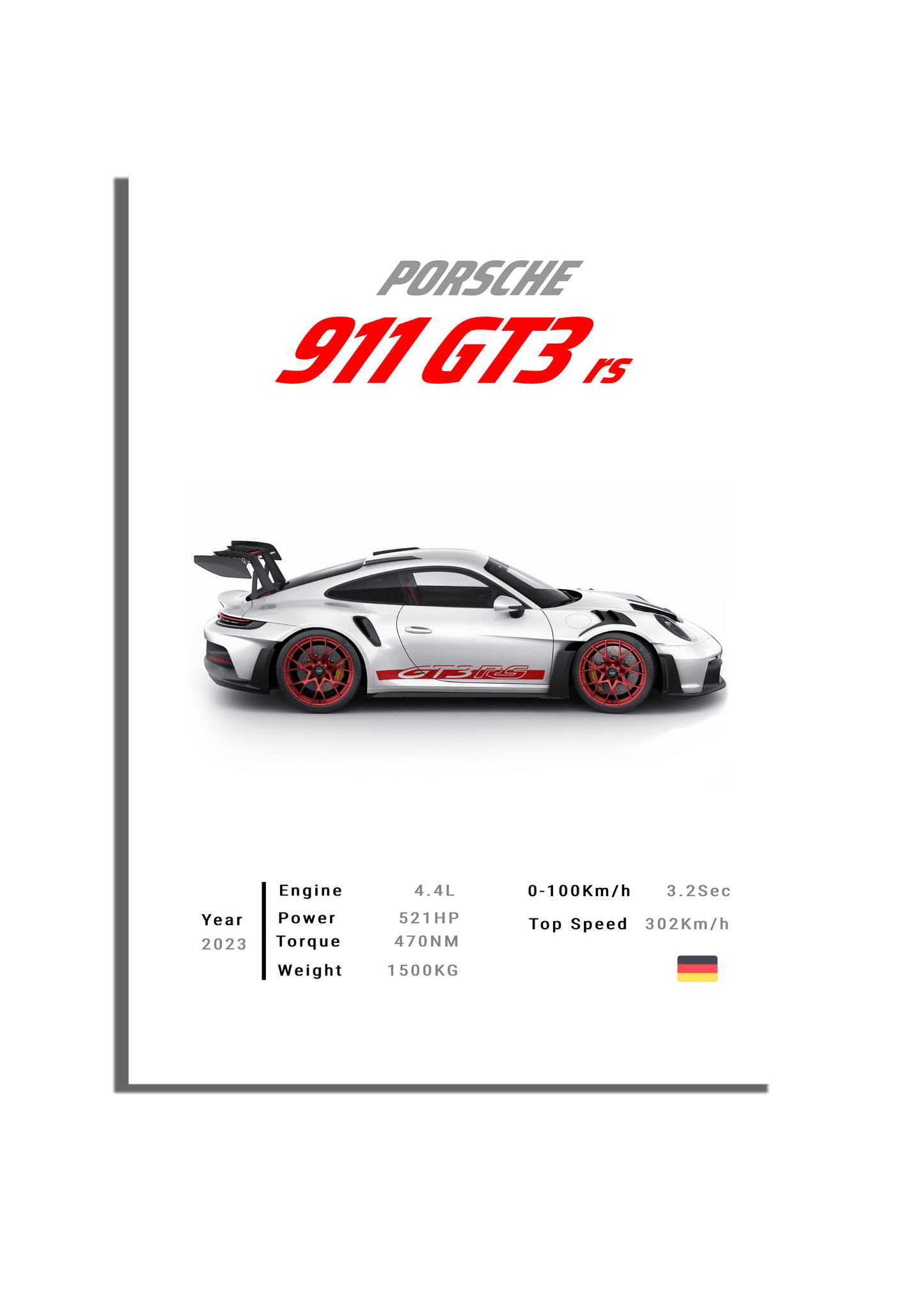 PORSCHE 911 GT3 RS