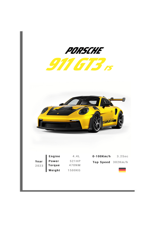 PORSCHE 911 GT3 RS YELLOW