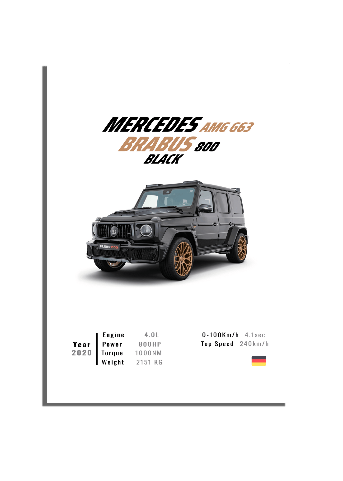 Mercedes AMG G63 BRABUS 800